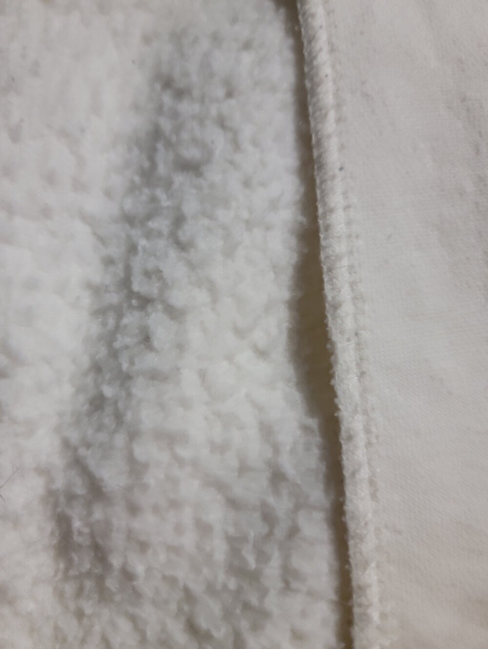 Cream Fleece Double Breasted Transitional Coat Plus Size 3X - Picture 8 of 8
